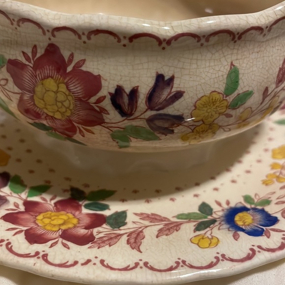 Vintage Mason’s Patent Ironstone China Gravy Boat “Arbor” England - Picture 6 of 6